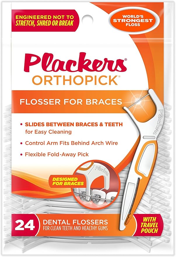 Plackers Ortho Pick Flosser, 24 Count Buy Online at Best Price in KSA