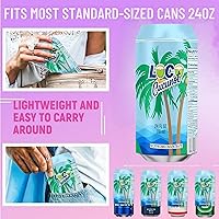 Vista 3 de BeerSkin Skywin - Funda de silicona para latas, cubierta para latas de bebidas, 24 oz (24.0 fl oz) disfrazándola como una lata de refresco (azul)