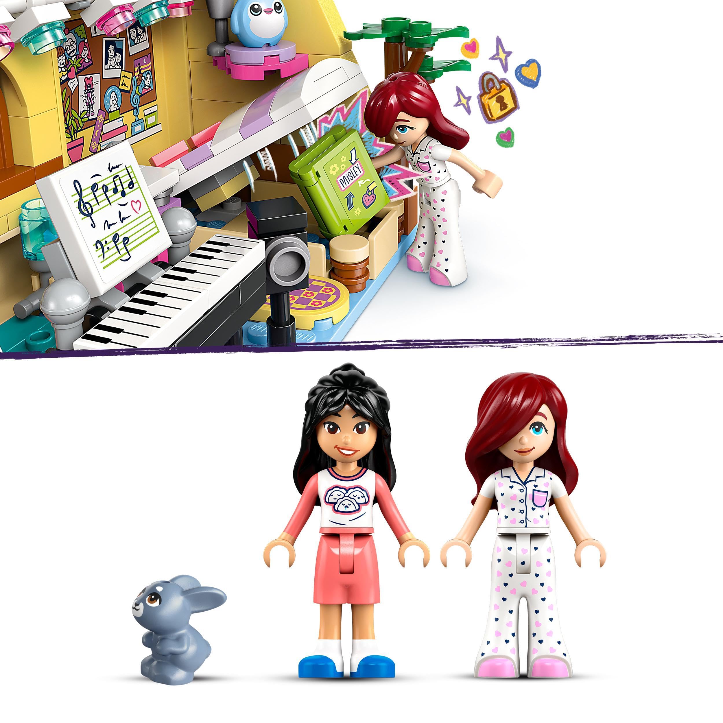 LEGO Friends Paisley’s Room Set, Creative Learning Toy for 6 Plus year Old Girls, with 2 Heartlake City Characters - Image 4