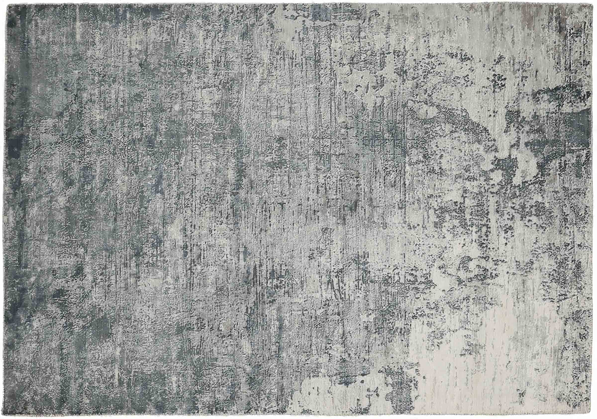 Tapis fait à la main 160x230 gris abstrait : l'élégance vintage handloom