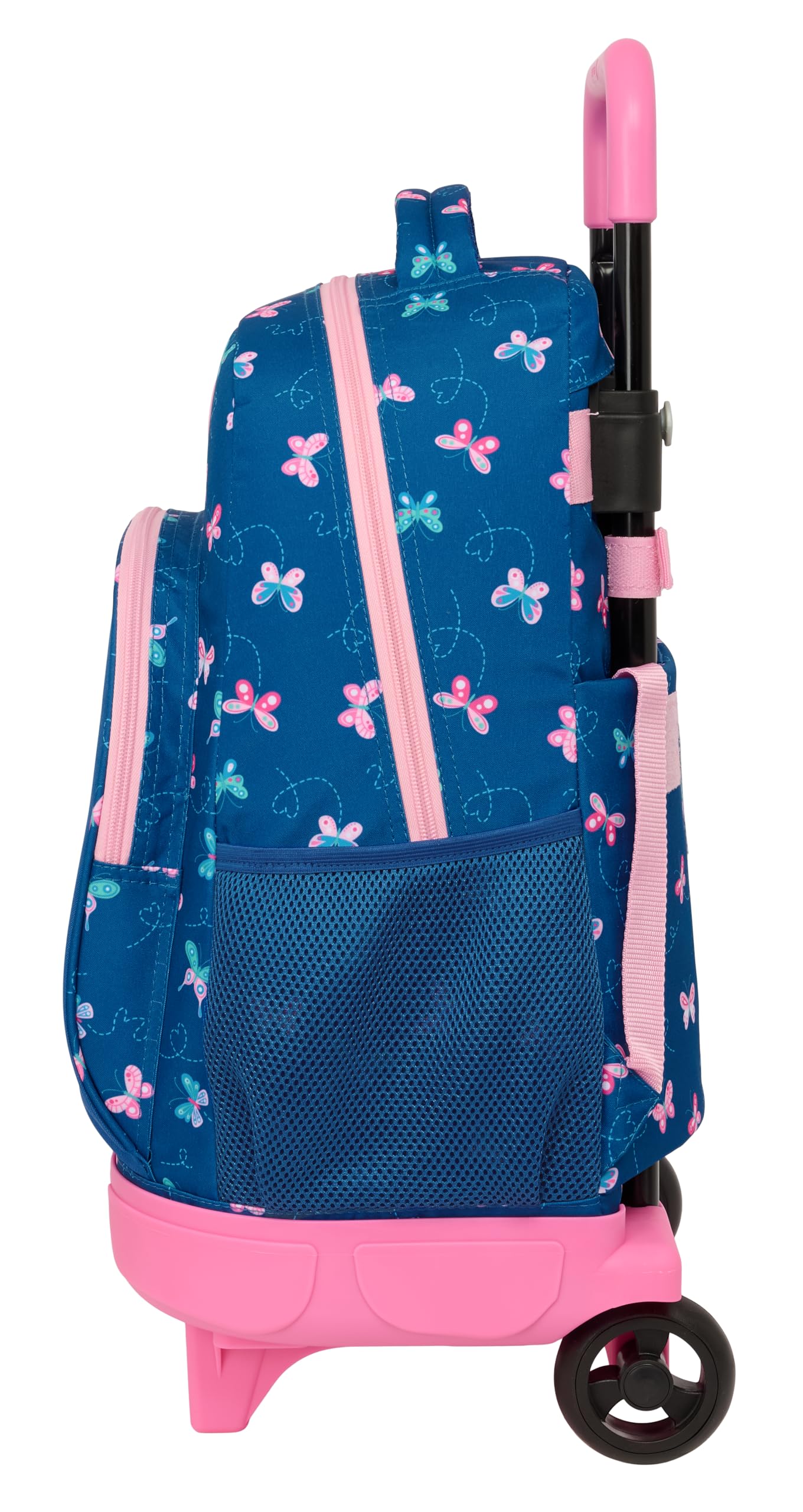 safta BLACKFIT8 - Grand Sac à Dos à roulettes, Compact, Amovible, idéal pour Enfants de différents âges, Confortable et Polyvalent, qualité et résistance, 33 x 22 x 45 cm