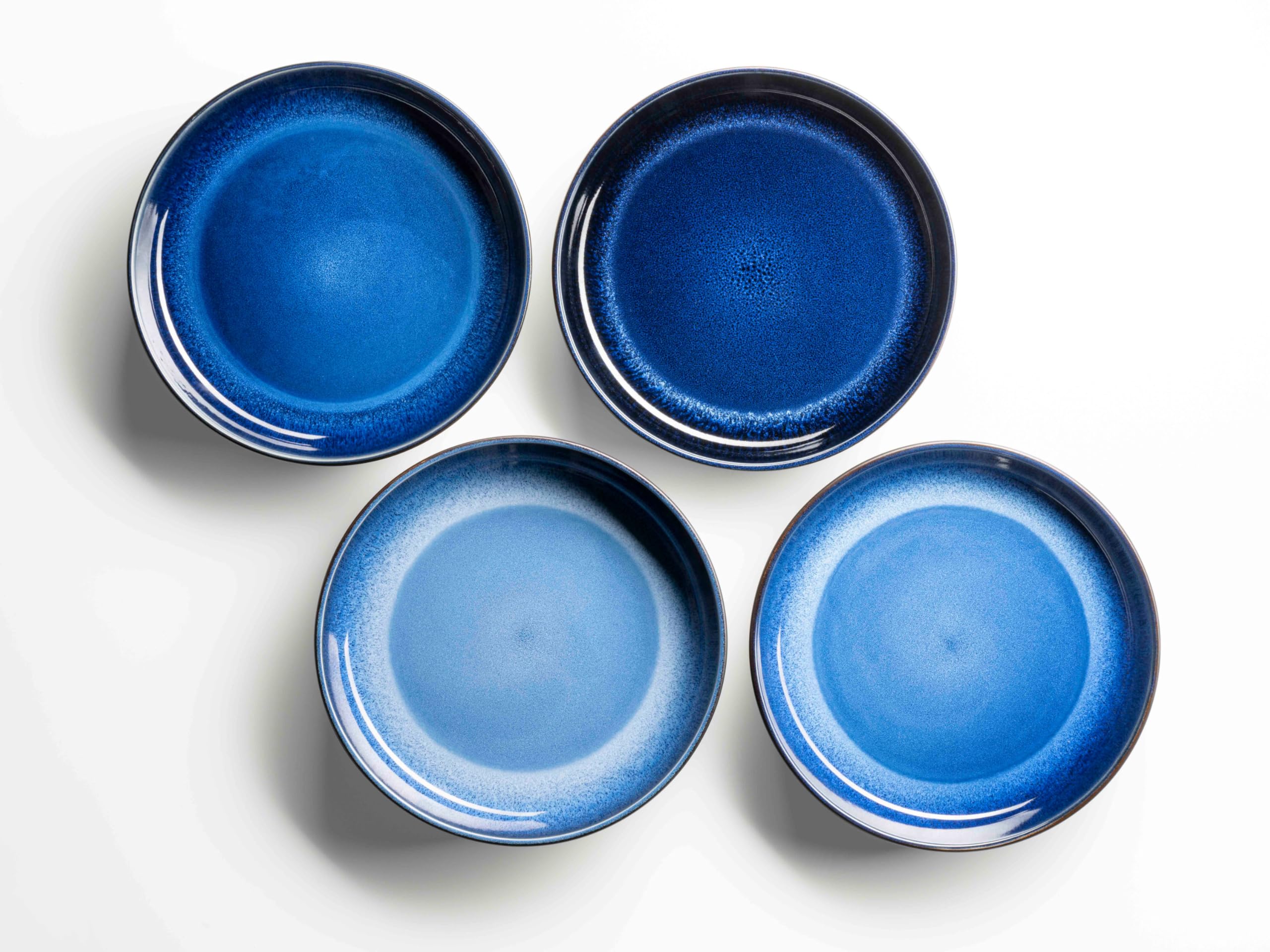 MÄSER Set Stoviglie Vintage 8 Pezzi Per 2 Persone - Design Moresco Azulejo Blu In Gres - Piatti E Ciotole Per Microonde E Lavastoviglie - 4