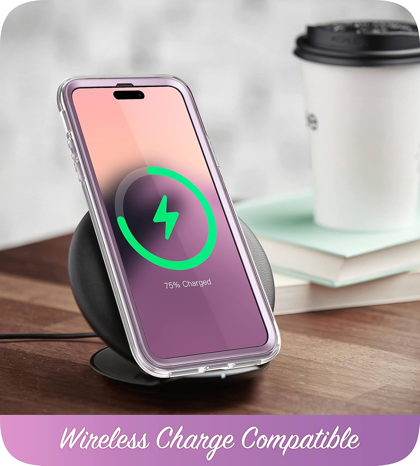 i-Blason Glitter Case for iPhone 14 Pro (6.1 Inch) Mobile Phone Case 360 Degree Case Bumper Protective Cover [Cosmo] with Screen Protector 2022 Edition (Purplefly)