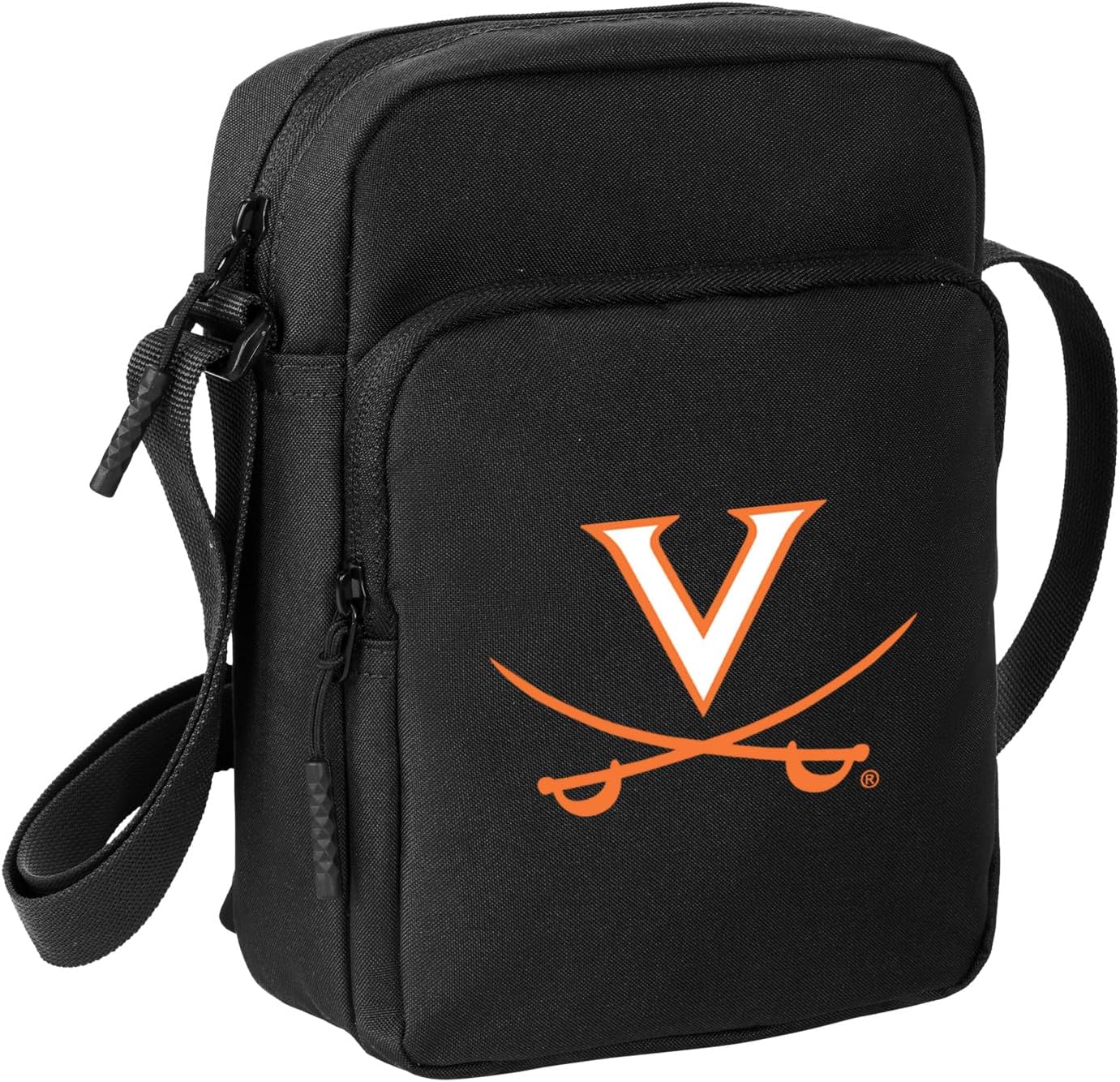 Broad Bay UVA Travel Bag University of Virginia Crossbody Sling Pack for Sports Workout Running Festival Waist Pack Black