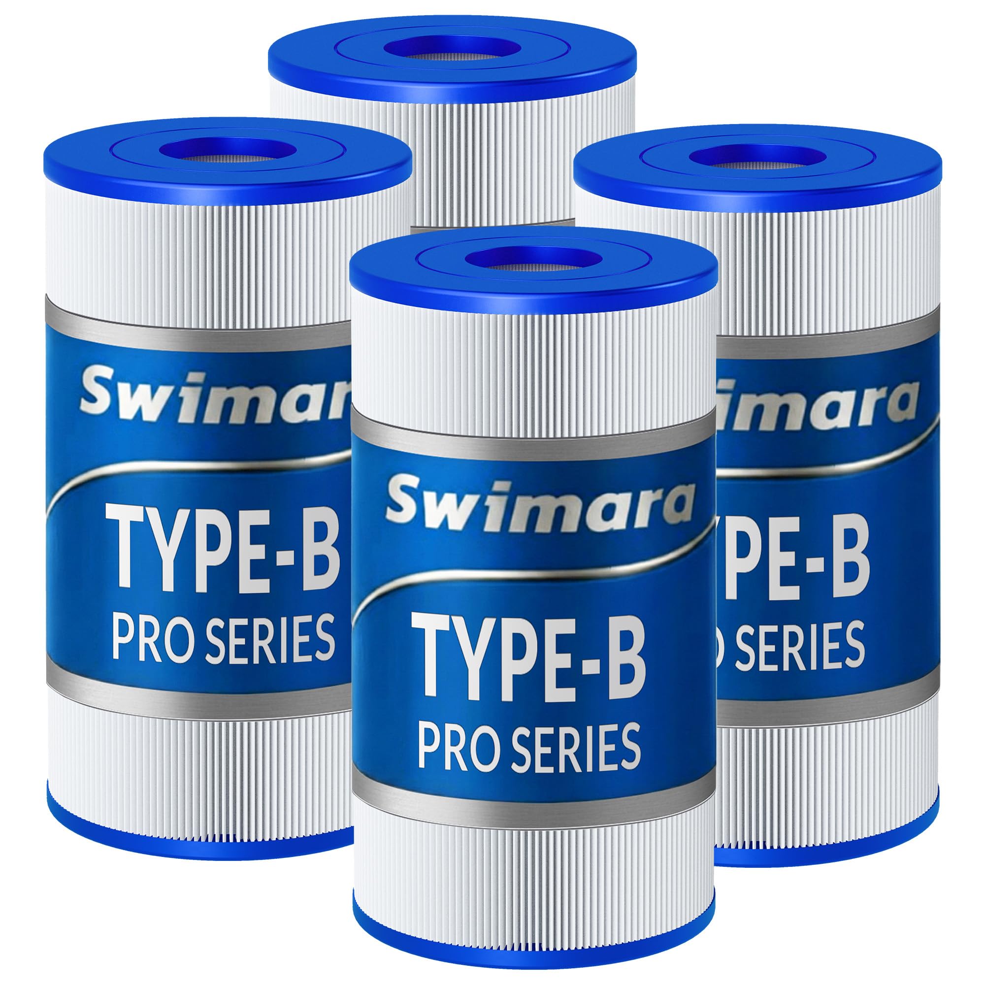 4-Pack Type B Pool Filter Cartridges 10x5.75 in, Pro Series