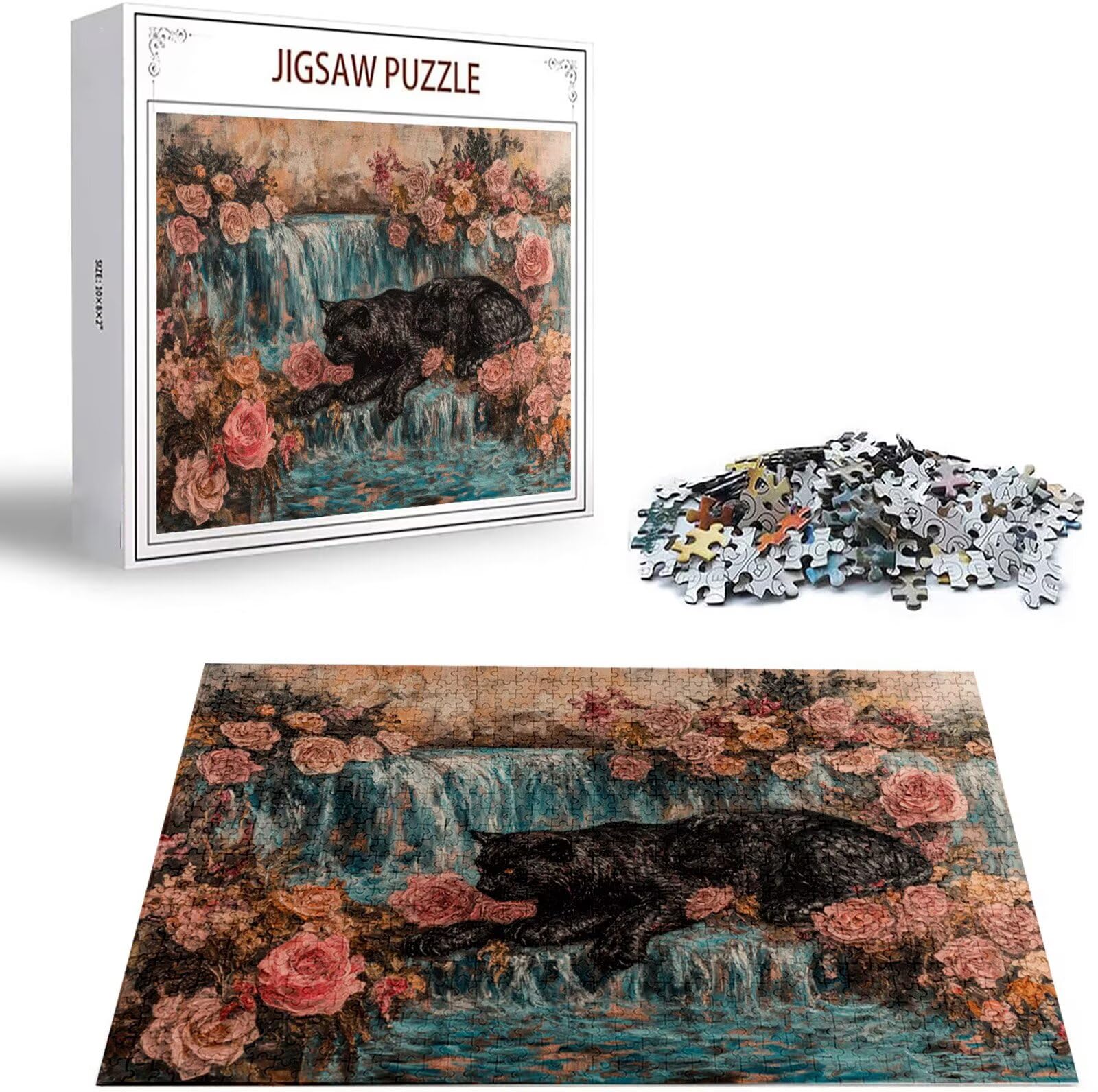 Puzzle 5000 Pezzi, 3 4 5 Anni Puzzle Rosa 6 7 8 Anni Giochi Educativi Sostenibili Con Motivi Per Adulti Da Gioco in Legno Di Alta Qualità Jigsaw Leopardo per Gioco Familiare, 2026 Regalo Natale H-7649