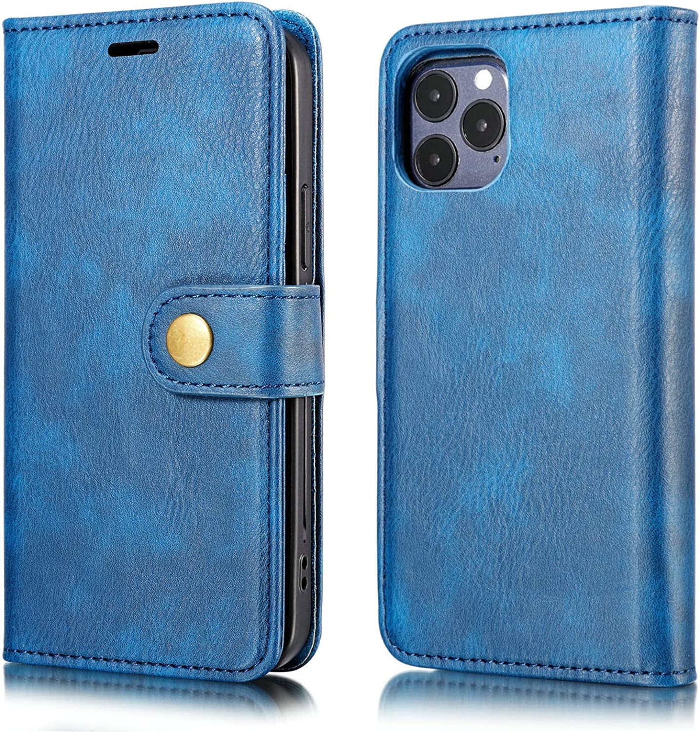 Étui portefeuille magnétique iPhone 13 Pro coque antichoc cuir PU - 7