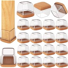16 Pcs Extra Large Square Silicone Chair Leg Floor Protectors
