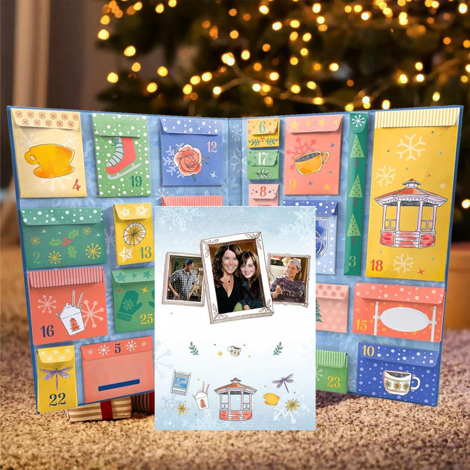 Calendario dell'Avvento per Ragazze, Calendario dell'Avvento 2024 per Ragazze, Calendario di Natale 25 Giorni con Conteggio alla Rovescia con Decorazioni da Collezione, Tasche, Adesivi e Altro
