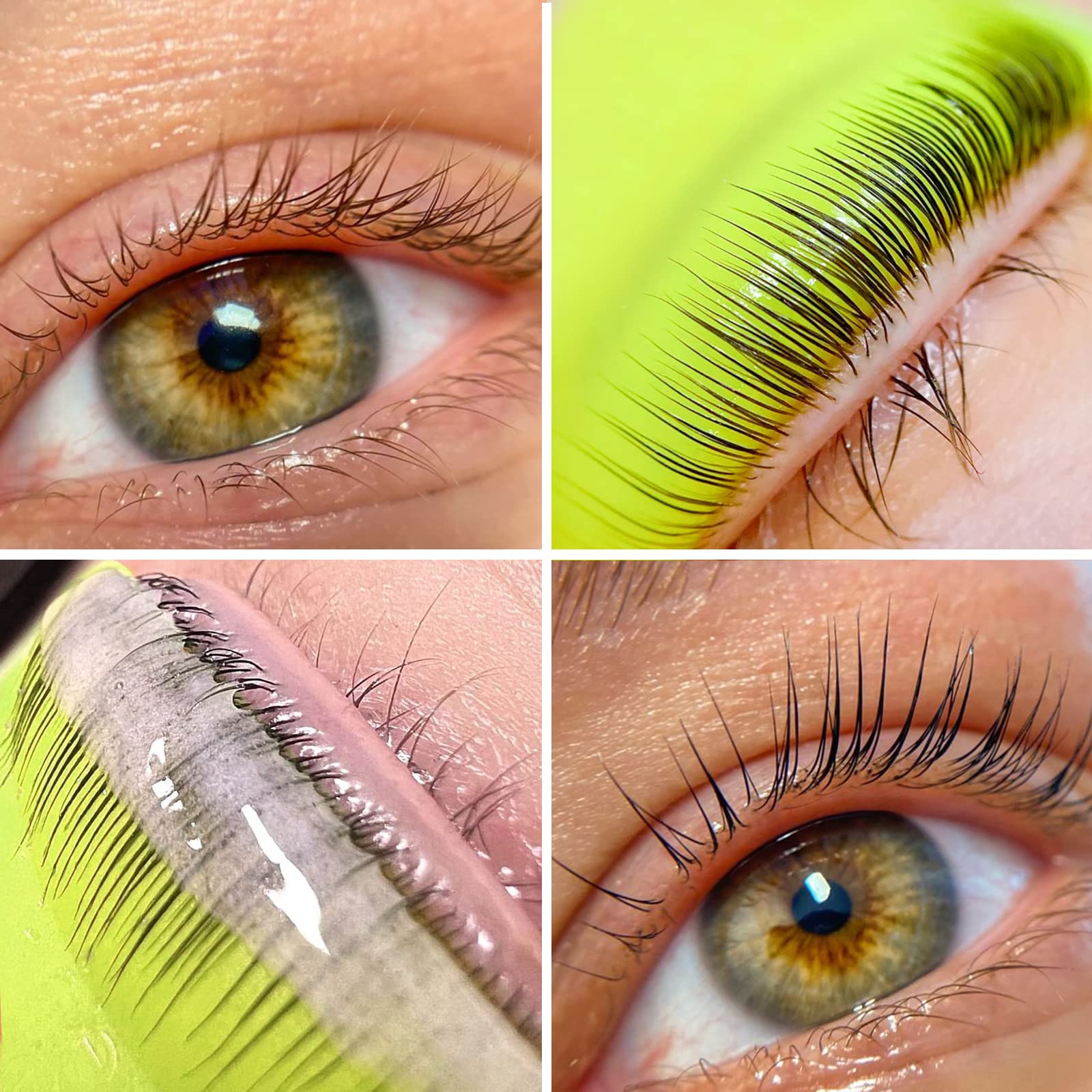 Lash Lift Pads, Lash Lift Rods, Eyelash Perm Kit Tools, Soft 6 Size Lifting Shield for Eyelash Perming, Green - Image 2