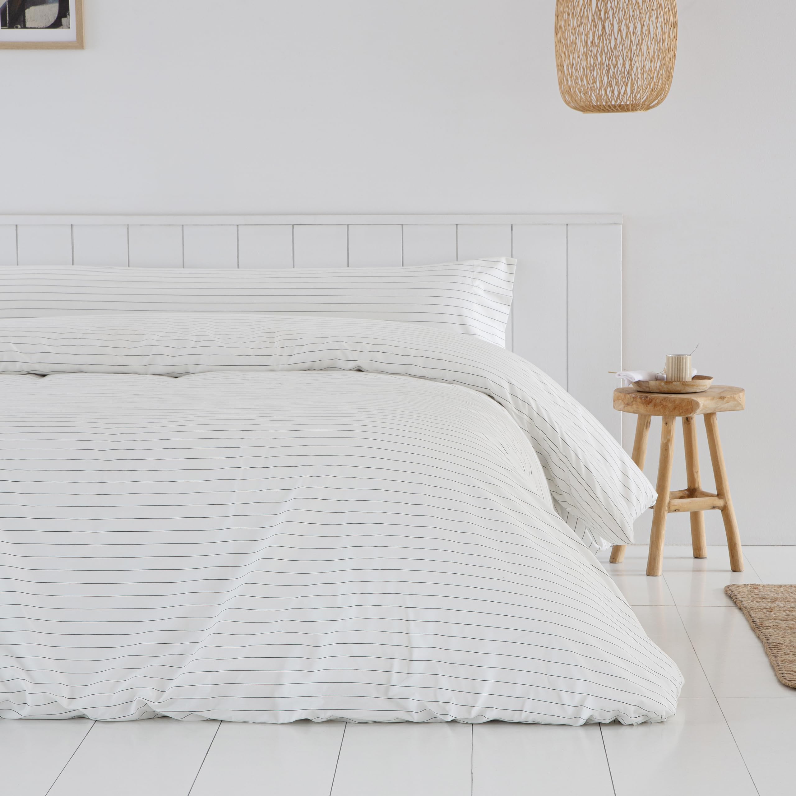 COTTON ARTean Funda Nórdica Cama 180 Percal Algodón 200 hilos TULA Beige, Funda edredón 260x240 + 2 Fundas de Almohada, Cierre con Botones.