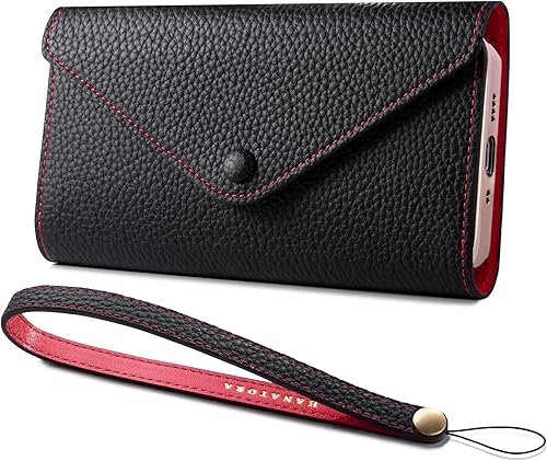 Miniatura 1 de hanatora  Funda tipo cartera para iPhone 13 Mini Three Fold - Funda de piel con tarjetero - Simple + lujoso para mujeres y hombres, WH-13 Mini-Taupe