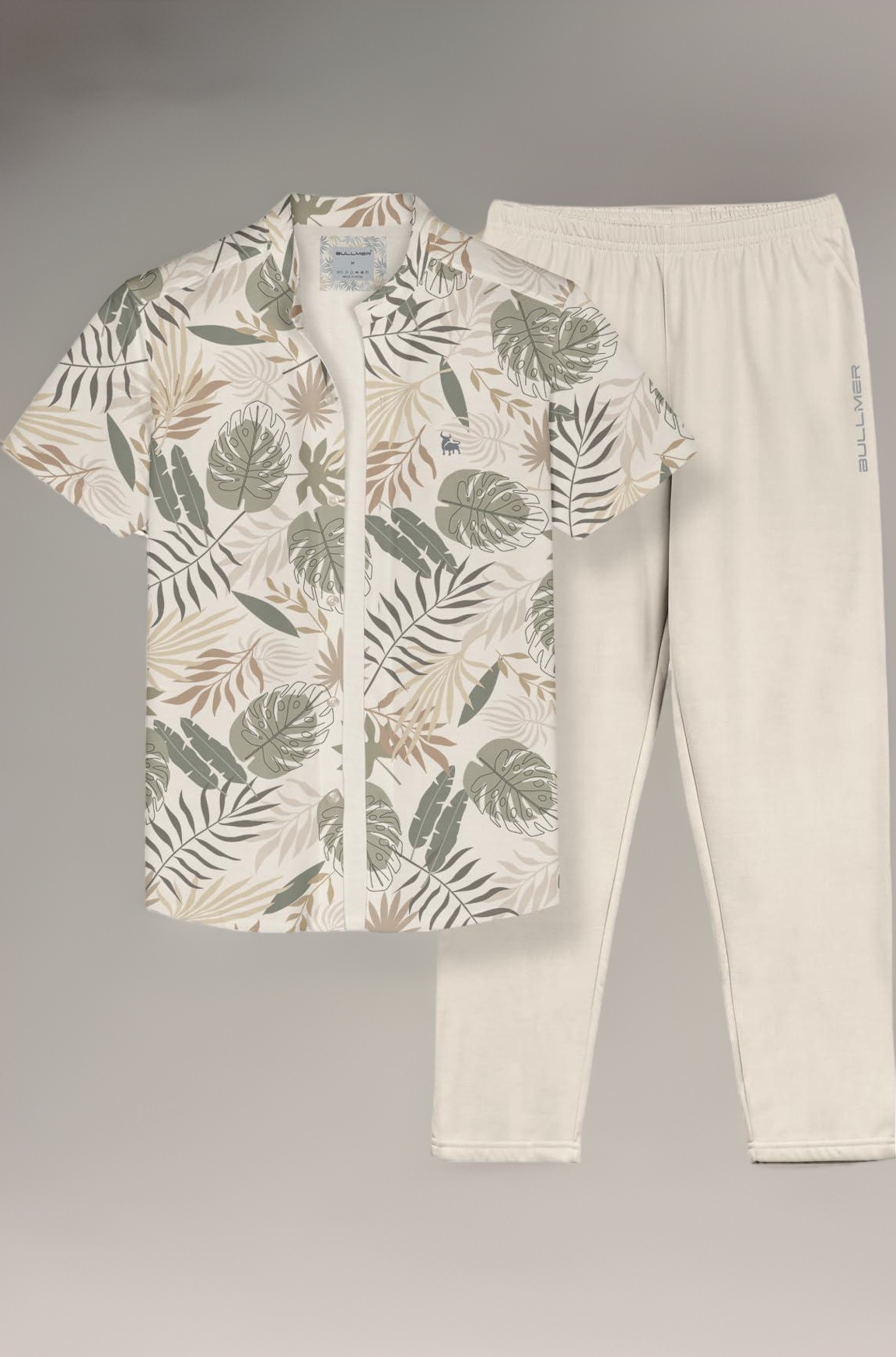 BULLMER Trendy Clothing Set with Shirt & Pants Co-ords for Men