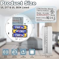 Vista 4 de Detectores de humo, detectores de monóxido de carbono, detectores de humo, alarmas de monóxido de carbono, alarmas de incendio alimentadas por