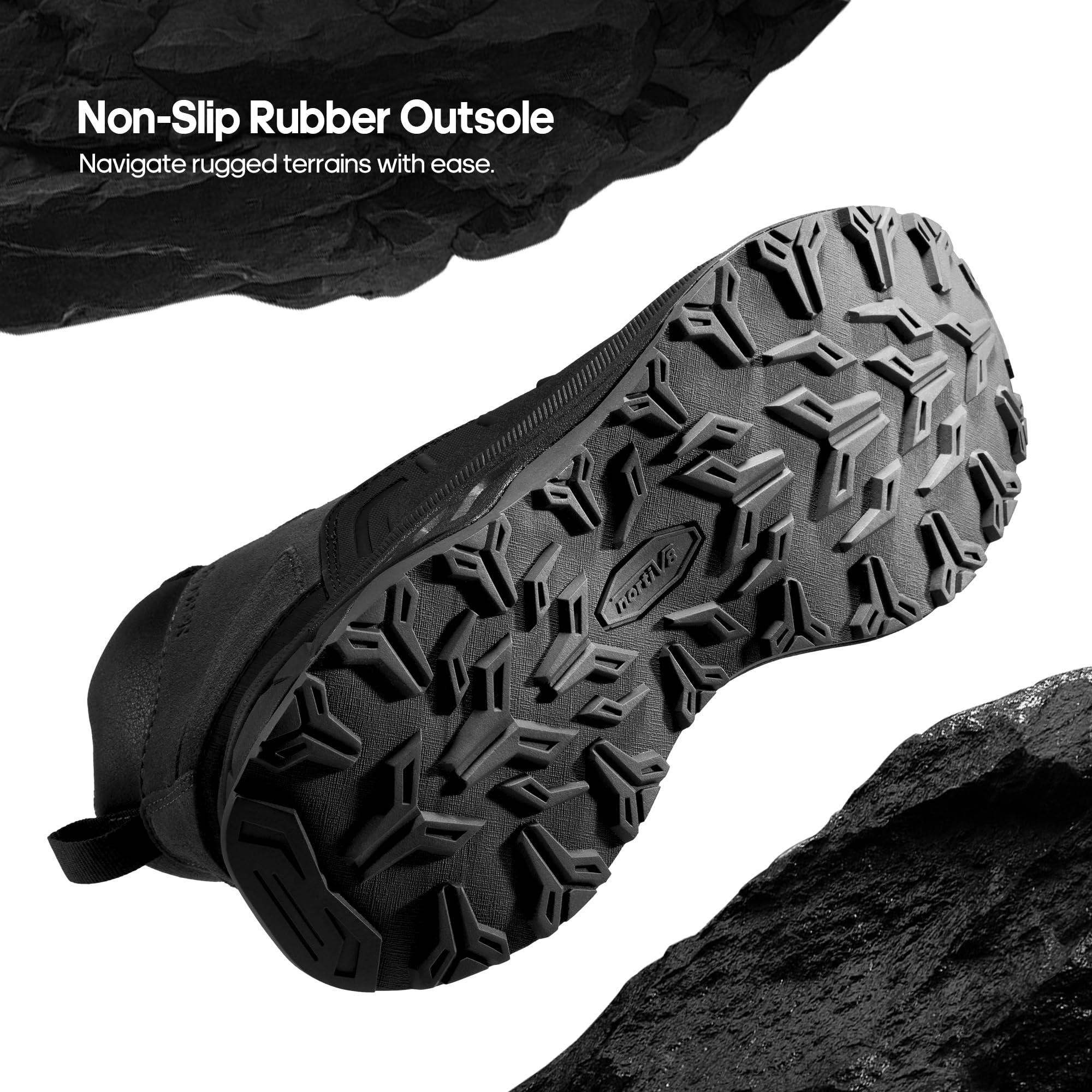 NORTIV 8 Damskie wodoodporne buty turystyczne outdoorowe trekkingowe kemping szlak turystyczne buty, ciemnoszary, 40.5 EU