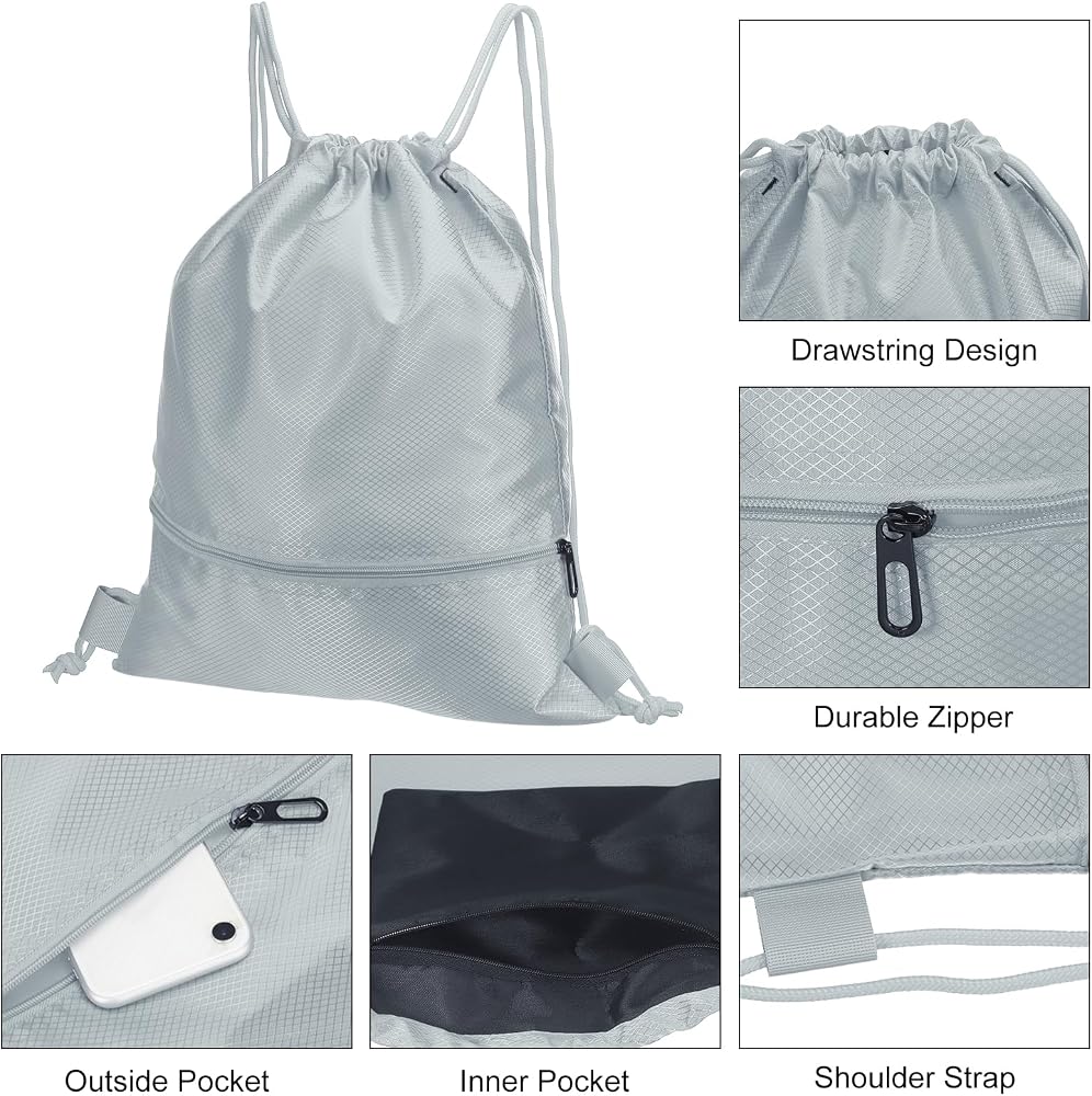Amazon.com | PATIKIL Drawstring Backpack Bag, Drawstring Gym Bags