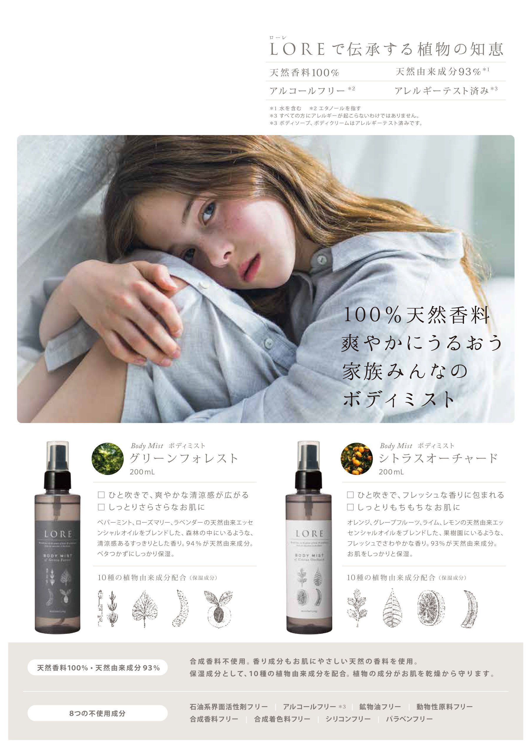 Amazon.co.jp: ローレ ボディミスト グリーンフォレスト 200ml