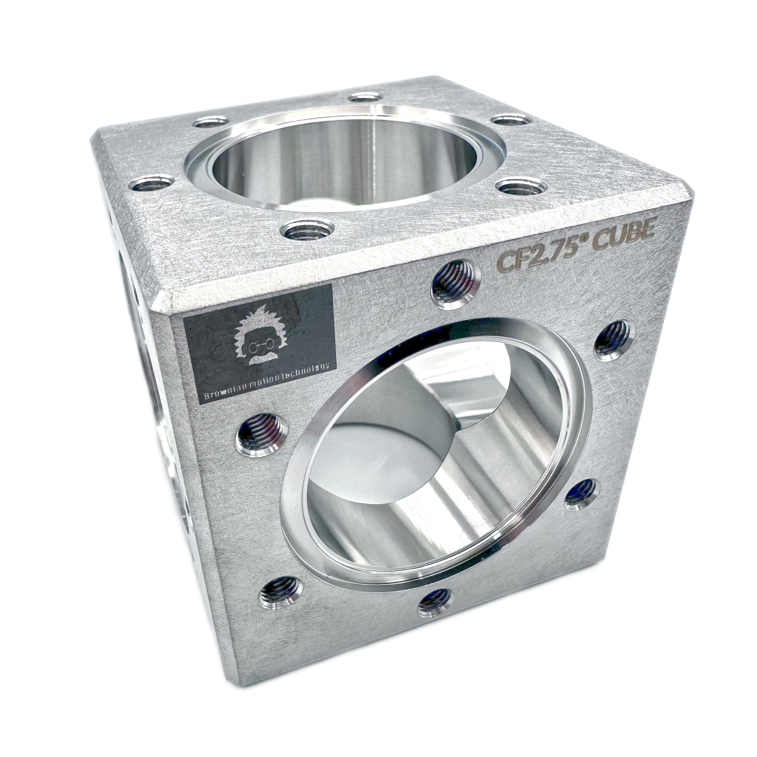 CF CUBE CF2.75” CF35 DN35 CF UHV 6-Way Cubes for home fusor high vacuum experiment Inch Tapped 1/4-28 UNF (Made of SS304, 1pc) Conflat flange