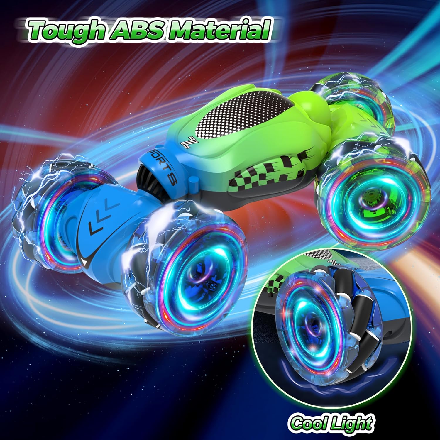 Nitigo Gesture Sensing RC Stunt Car, Toys for Ages 4-12, Gift for Ages 6 7 8 9 10 11 12 Boys and Girls, Remote Control Car, 4WD Transform Drift RC Cars with Lights, Birthday Gift for Kids