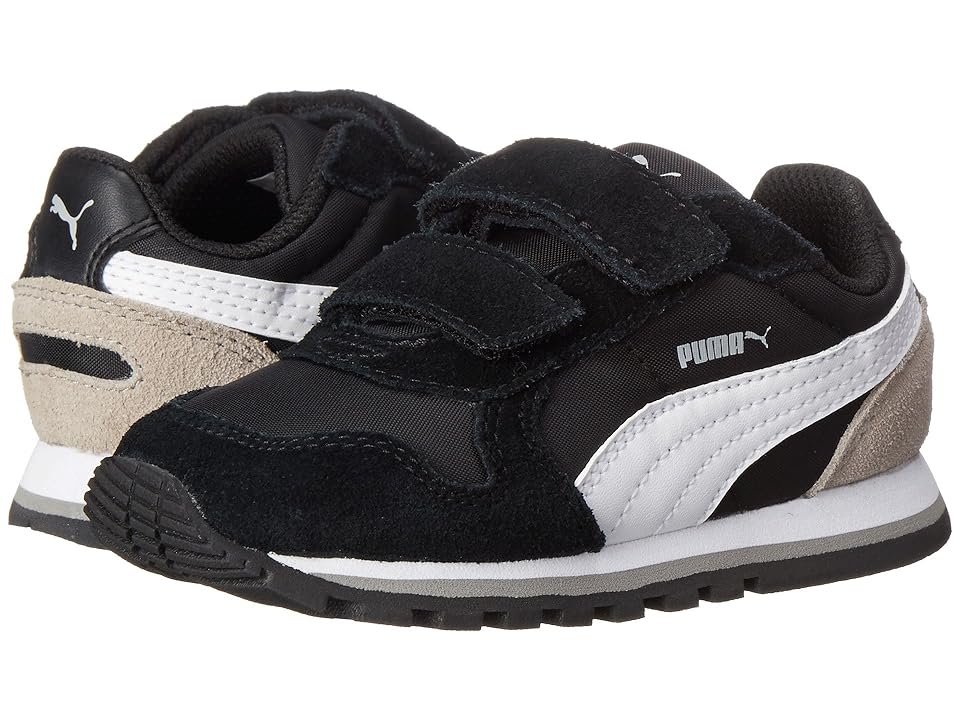 

Puma Kids ST Runner NL V (Toddler/Little Kid/Big Kid) (Black/White/Drizzle) Boys Shoes