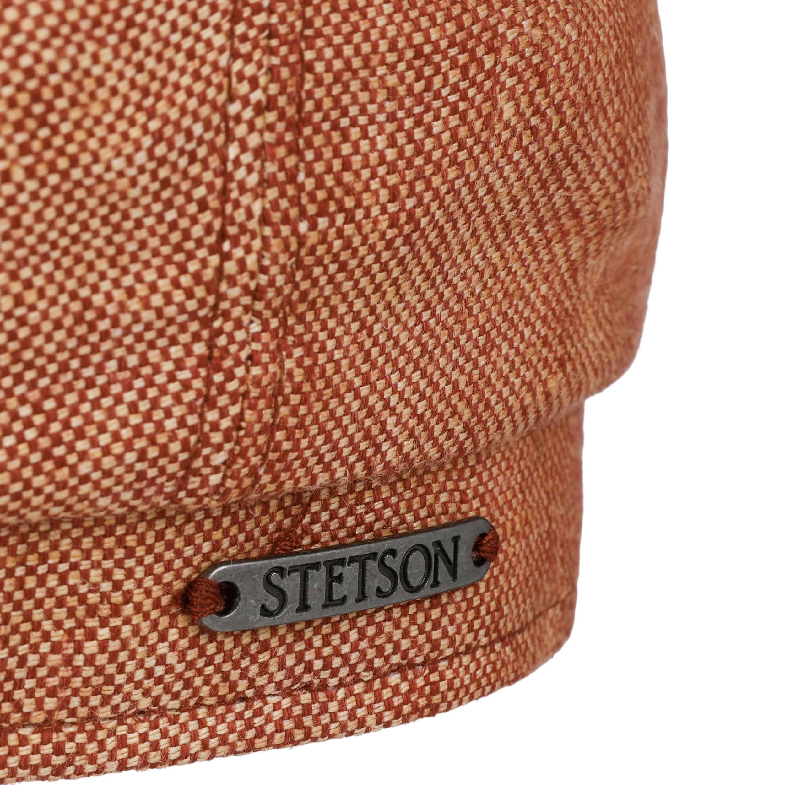 Stetson Hatteras Classic Schirmmütze Leinen Flatcap meliert Mehrfarbig Damen Herren Sommer Winter