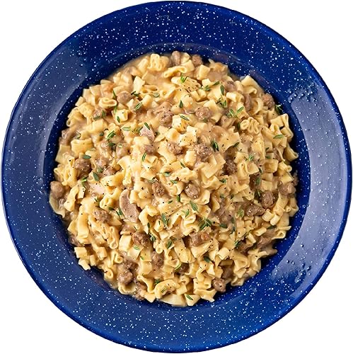 Miniatura 6 de Mountain House Cubo esencial  Alimentos liofilizados para mochileros y campamentos  22 porciones  Stroganoff sin gluten y carne de res con fideos