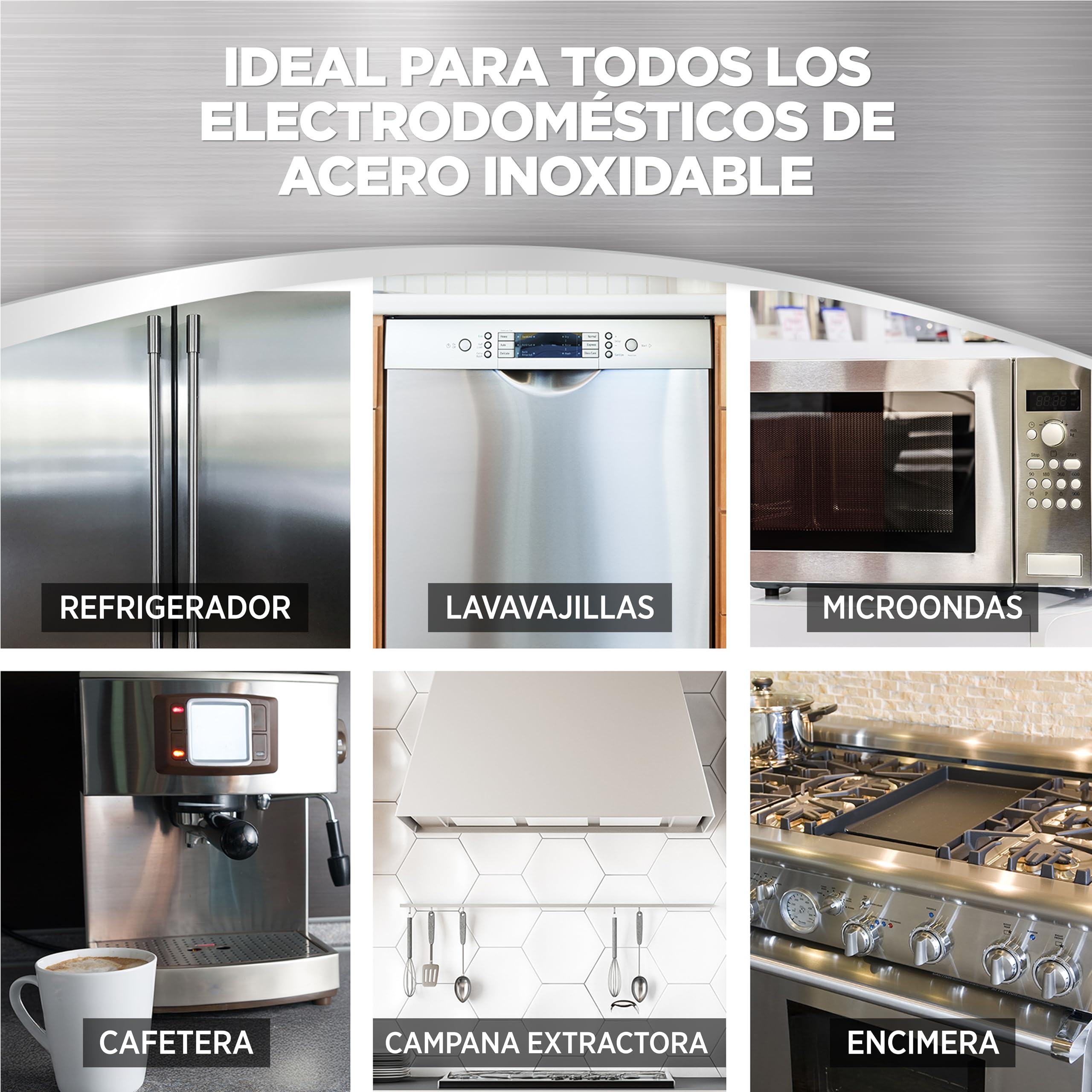 Weiman - Toallitas Limpiadoras para Acero Inoxidable - Limpiador para Electrodomésticos - Pack de 2