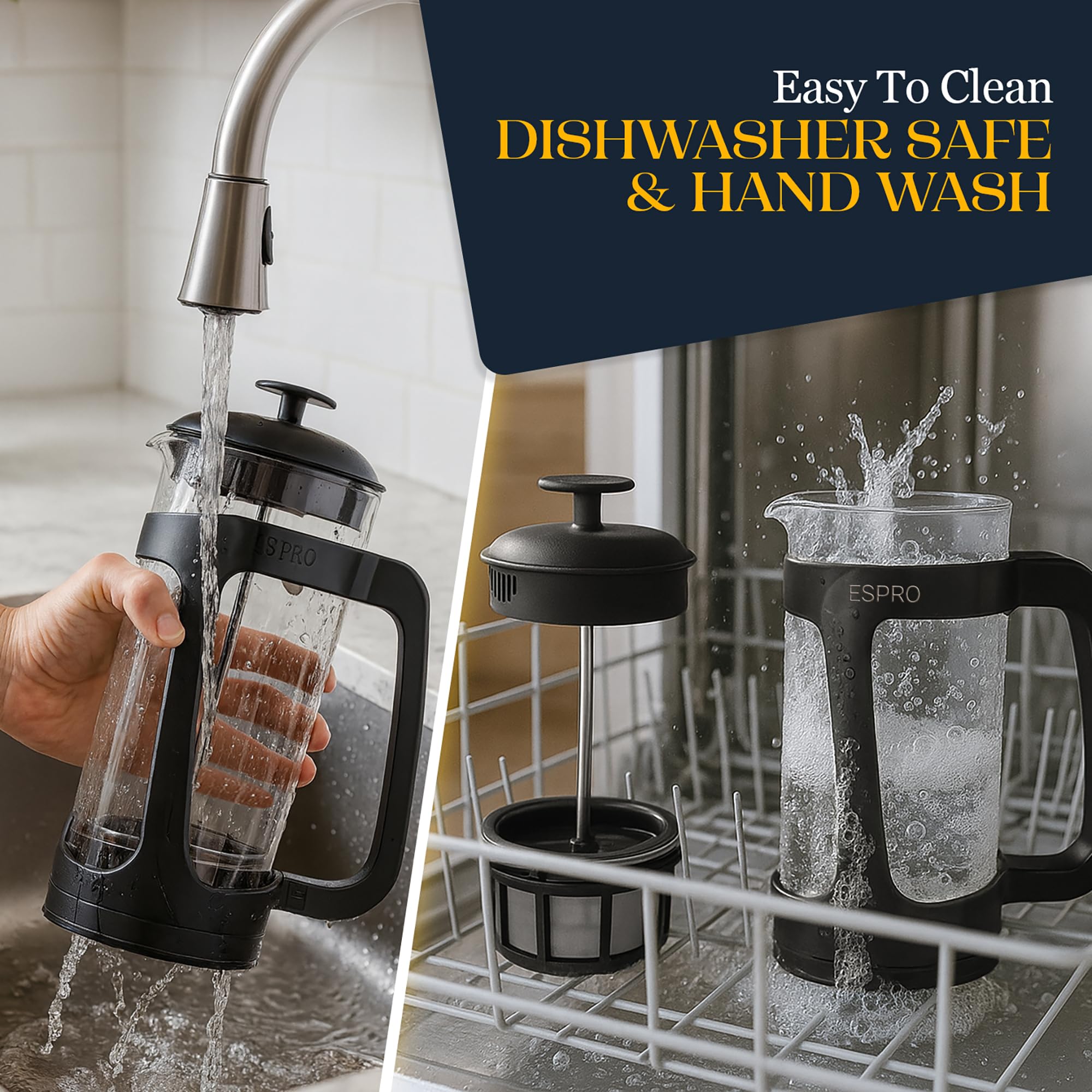 Espro P3 ekspres do kawy z tworzywa sztucznego i szkła - duży, 950 ml