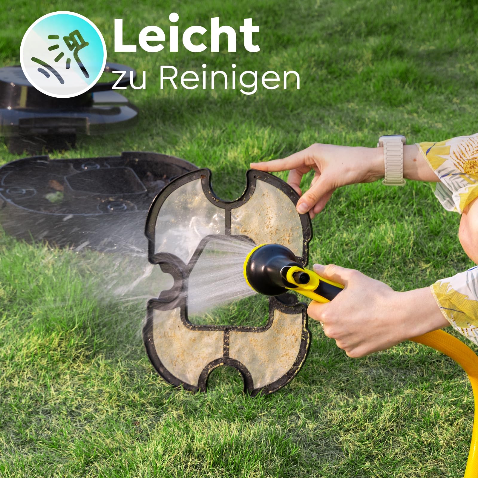 S1PRO 2026 Upgrade Poolroboter Akku, 120 Min Reinigungszeit, Leichter Poolsauger mit Dual-Antriebsmotoren, 2,5 Stunden Ladezeit, Auto Parken Poolreiniger für Flache Böden Pools bis 95 m², Tiefschwarz