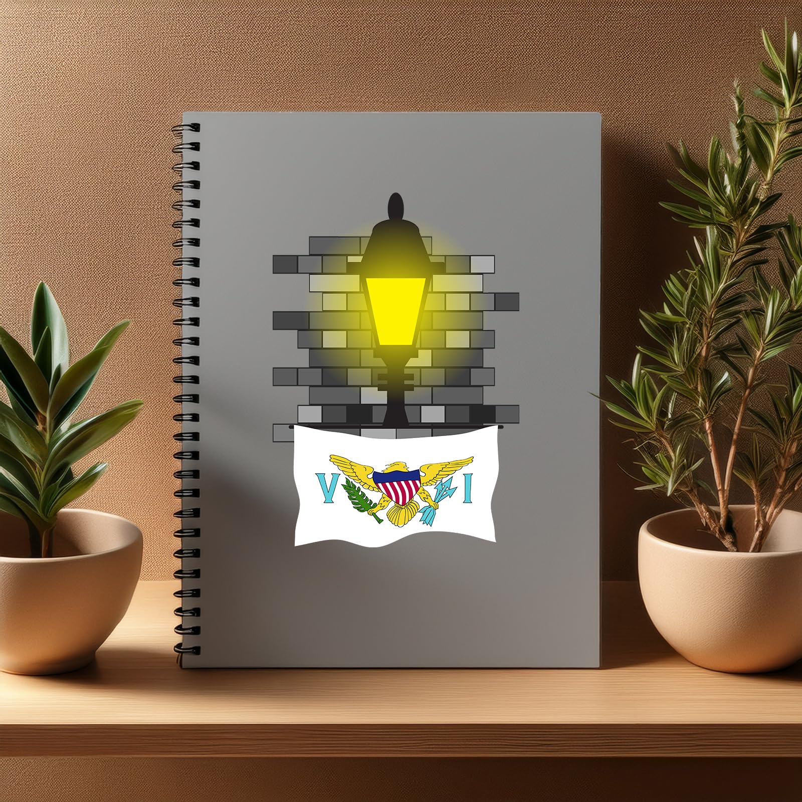 Carnet Bricks Îles Vierges A5 finition soignée et papier ligné - 4