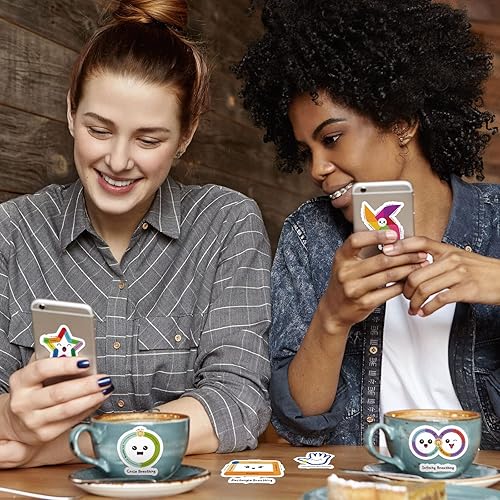 Miniatura 7 de Crtiin Paquete de 100 tiras sensoriales para ansiedad, atención plena, respiración, calma, adhesivas, textura áspera, táctiles, para alivio de la