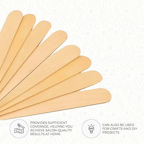 Miniatura 3 de ForPro Aplicadores de madera de alta calidad, no estériles, barras de depilación para depilación, grandes, 6 pulgadas de largo x 0.75 pulgadas de