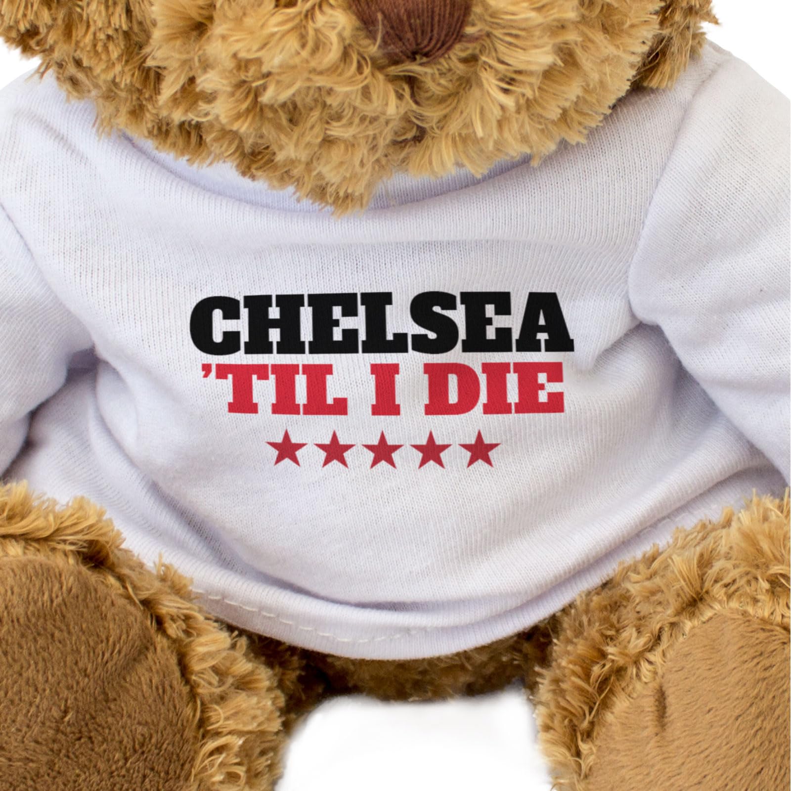 Big Red Egg CHELSEA TIL I DIE - Teddy Bear - Cute Soft Cuddly Adorable - Gift Present, Brown - Image 3