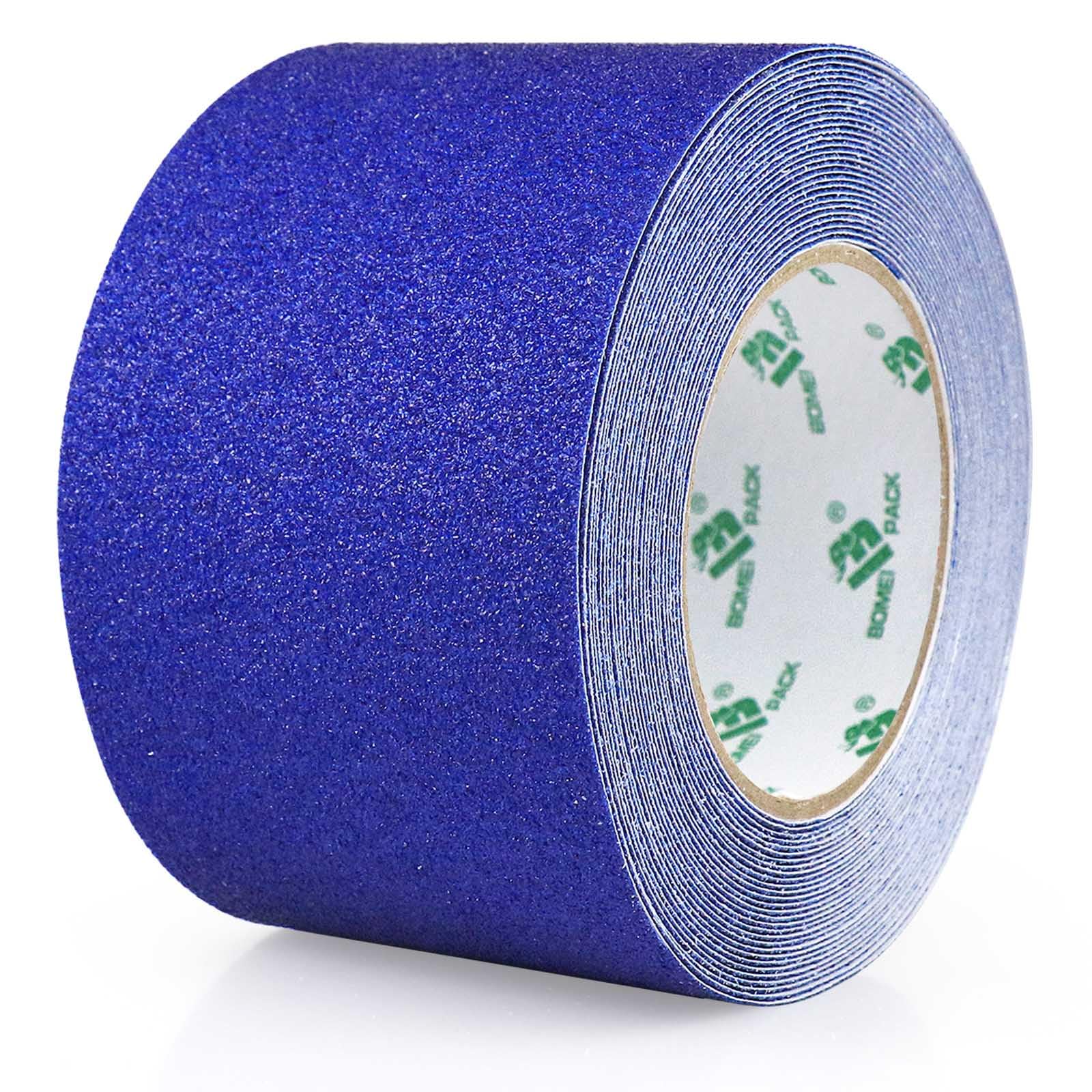 BOMEI PACK 1 Roll Blue Anti Slip Tape 75mm x 10m Coloured Grip Safety Stair Treads 3 inch High Traction Strong Self Adhesive Non-slip Warning Tape