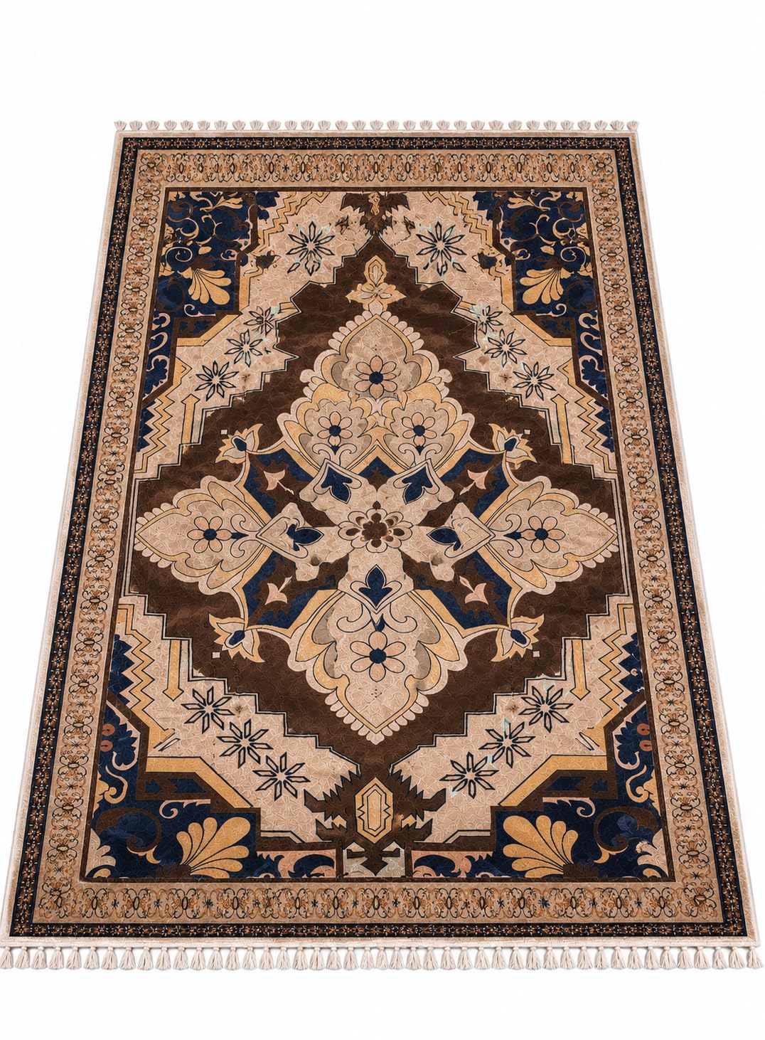 Multicolor Area Rug 5x7 - Anti-Slip & Washable -3