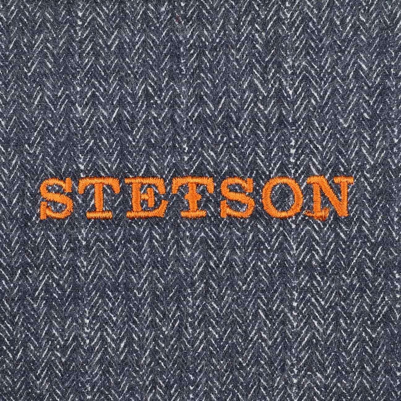 Stetson Gorra Plana de Lana Texas Classic con Forro de Algodón Visera Hombre Otoño Invierno