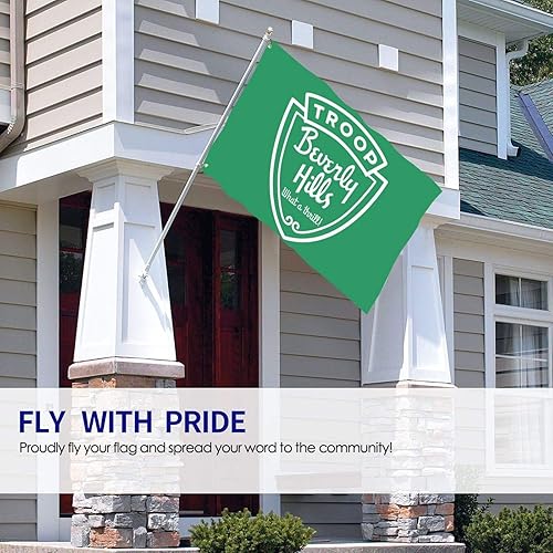 Miniatura 4 de Troop Beverly Hills - Toalla de cara variada, bandera de patio, terraza, balcón, decoración al aire libre, césped, jardín, bandera de flores