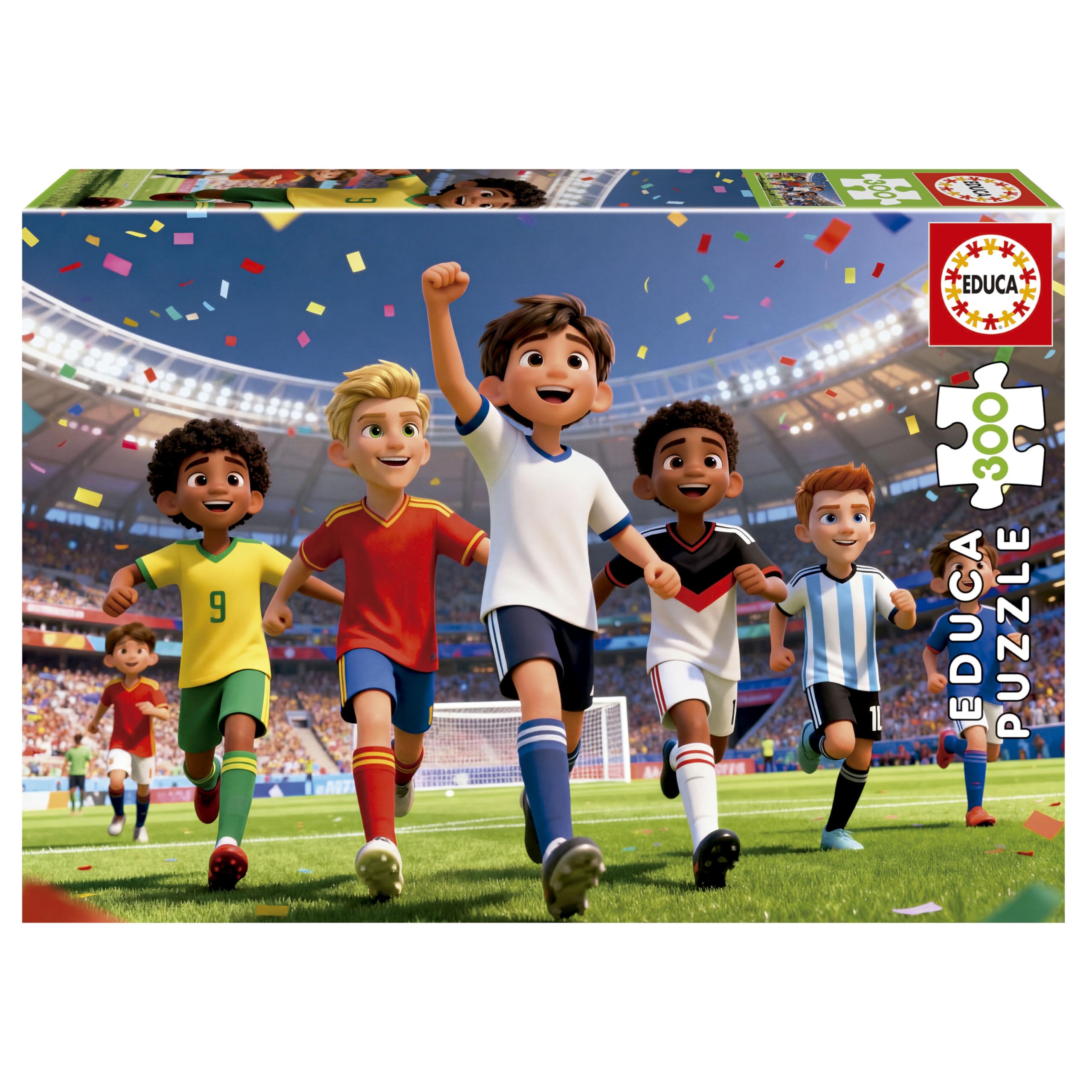 Educa - 300 Soccer World Puzzle with Football Theme | Exciting Design | Educational Learning Toy | Ages 8+ (20495)