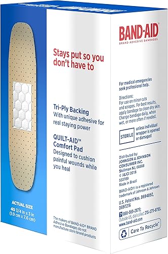 Vista 9 de Apósitos adhesivos Band-Aid en tiras transparentes, hfs-koi-zk-a2016, Todo un tamaño, Sheer, 1, 1