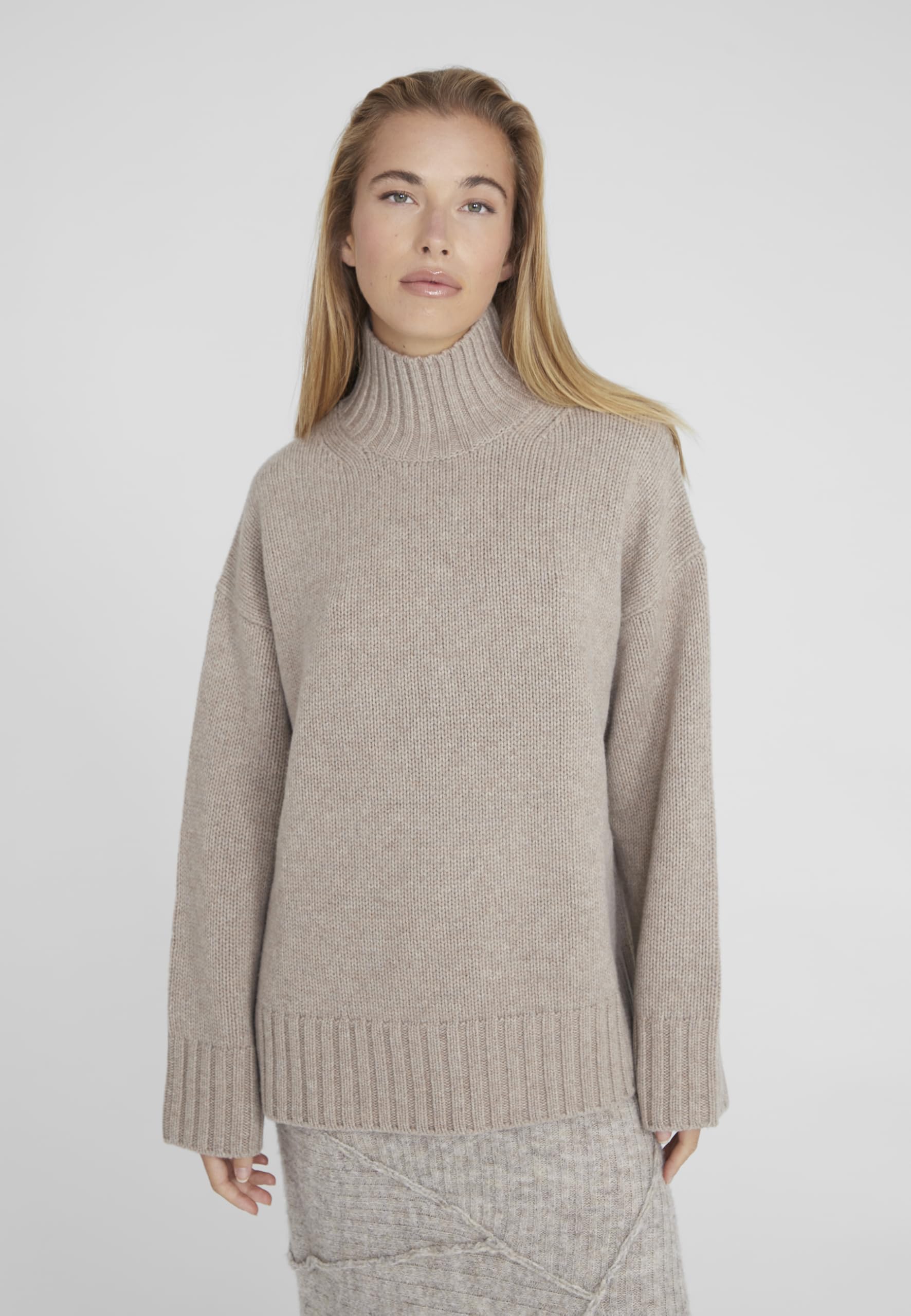 Style & Republic Maglione da donna oversize in 90% lana merino, 10% cashmere, morbido maglione boxy | caldo ed elegante per autunno e inverno