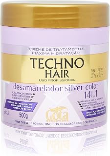 Gota Dourada- Creme de Tratamento Techno Hair Desamarelador Silver Color 500 gr