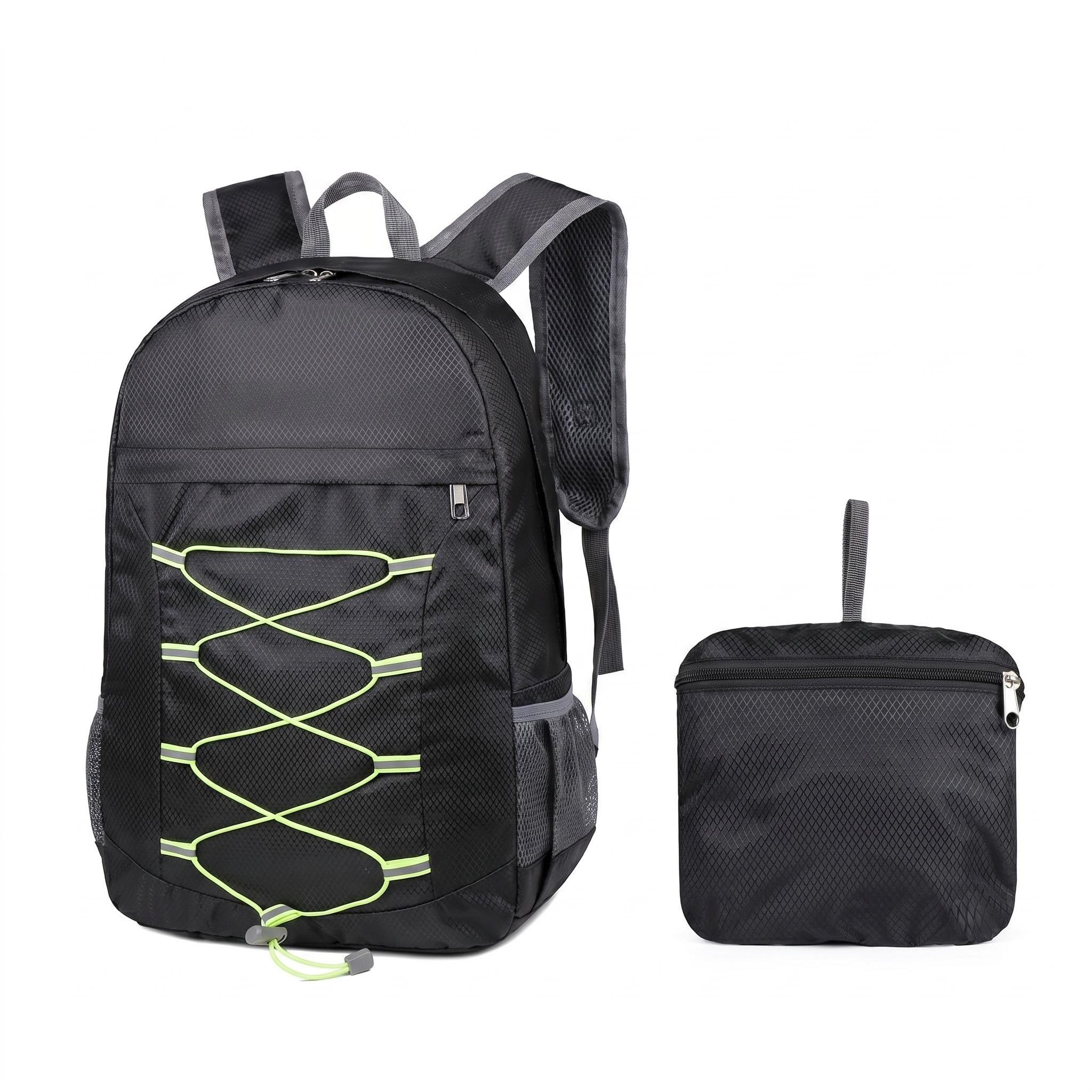 SINJAETRQ Foldable Lightweight Backpack, 30L Waterproof Rucksack for Men and Women, Durable Travel Daypack for Hiking, Camping, Cycling and Outdoor Adventures