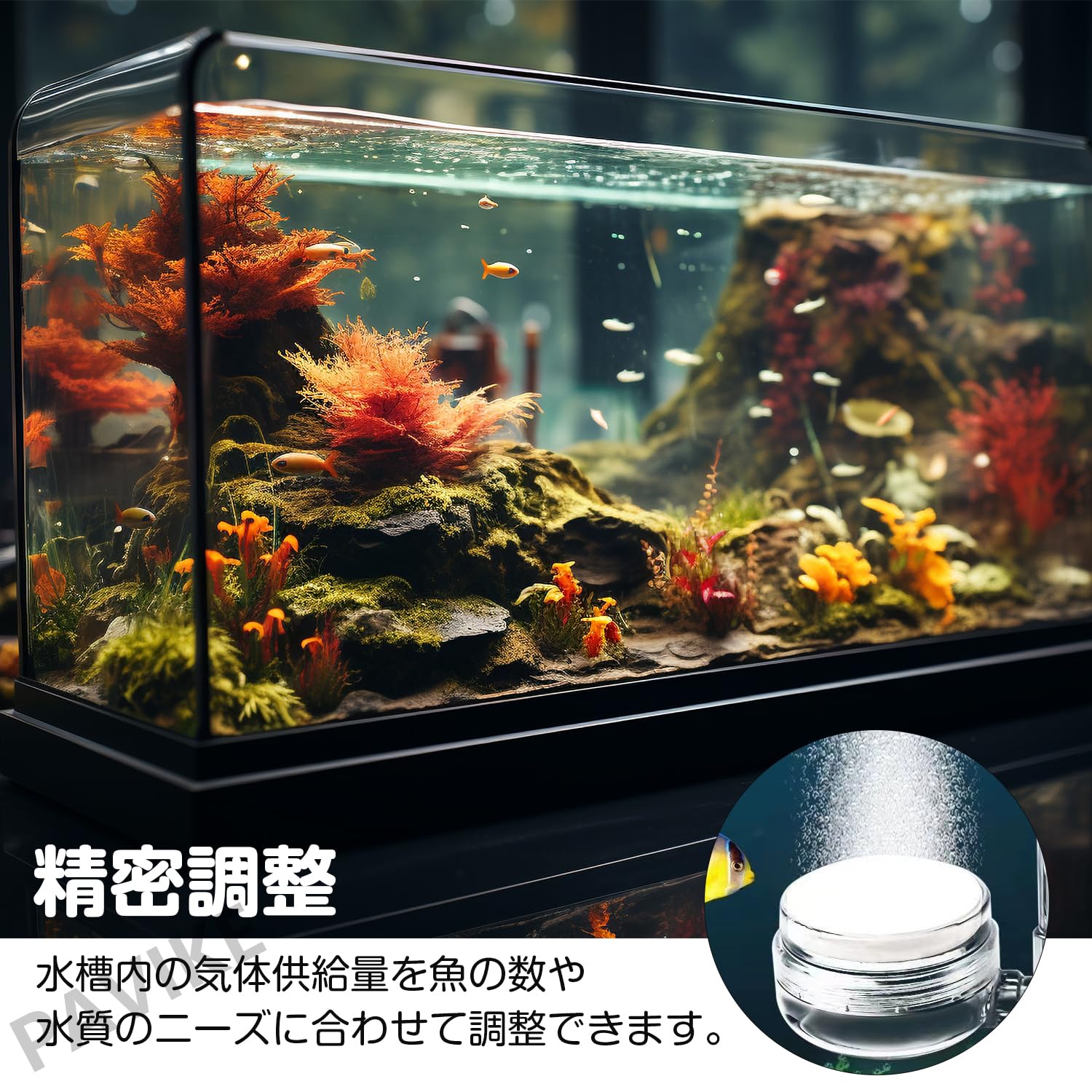 Amazon | PAVIKE エアーストーン 細かい泡 水槽 ぶくぶく 水槽