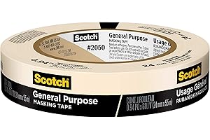 3M General Purpose Masking Tape 1 Inch Wide