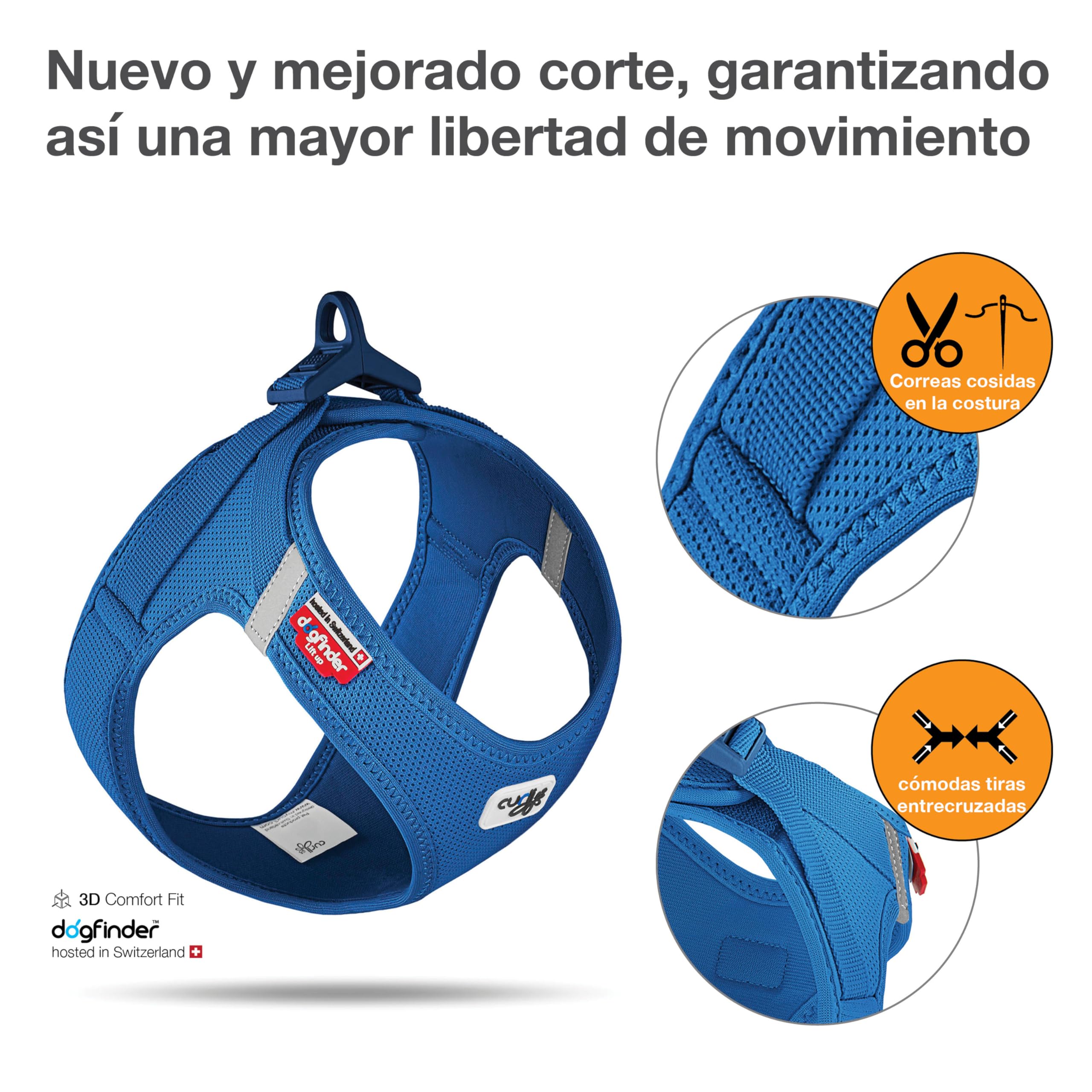 Vest Harness curli Clasp Air-Mesh Blue S — view 2