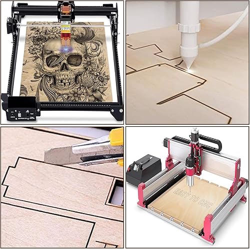 Miniatura 5 de Piezas de madera sin terminar, 25 hojas de tilo 1/16, hojas finas de madera contrachapada para manualidades, perfectas para proyectos de bricolaje,