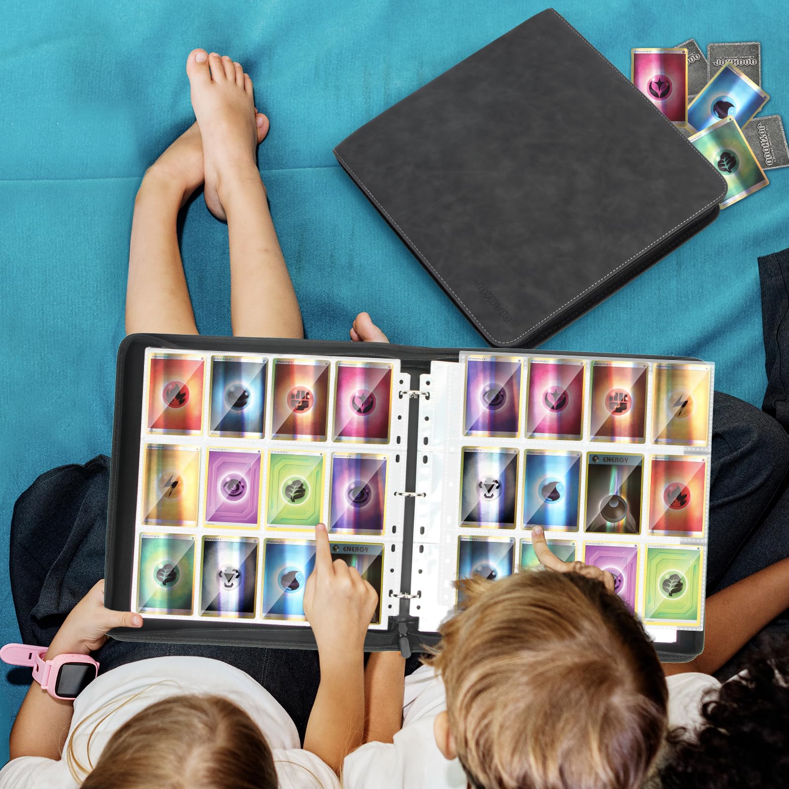 Classeur de Collection TCG V-REEL en Cuir PU avec Fermeture à Glissière Classeur de Collection TCG V-REEL en Cuir PU avec Fermeture à Glissière
