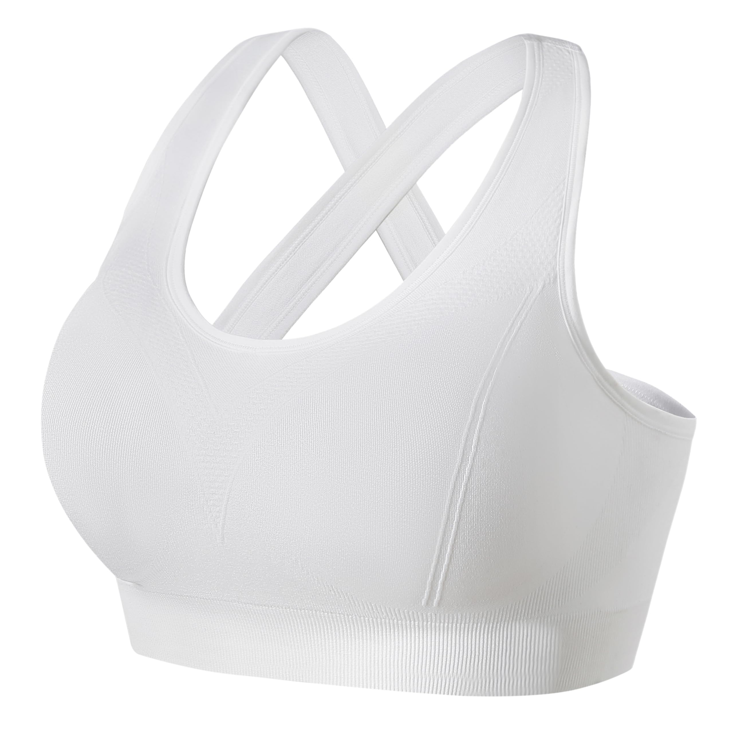 Sponsored Ad – Sports Bras for Women Padded: Seamless Cross Back Bras Pack for Workout Yoga