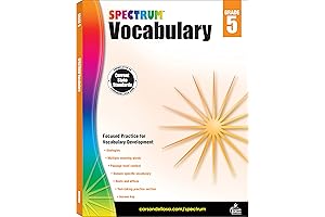 Spectrum 5th Grade Vocabulary Workbooks - Strengthen the Vocabulary Foundation of Your Elementary Schooler