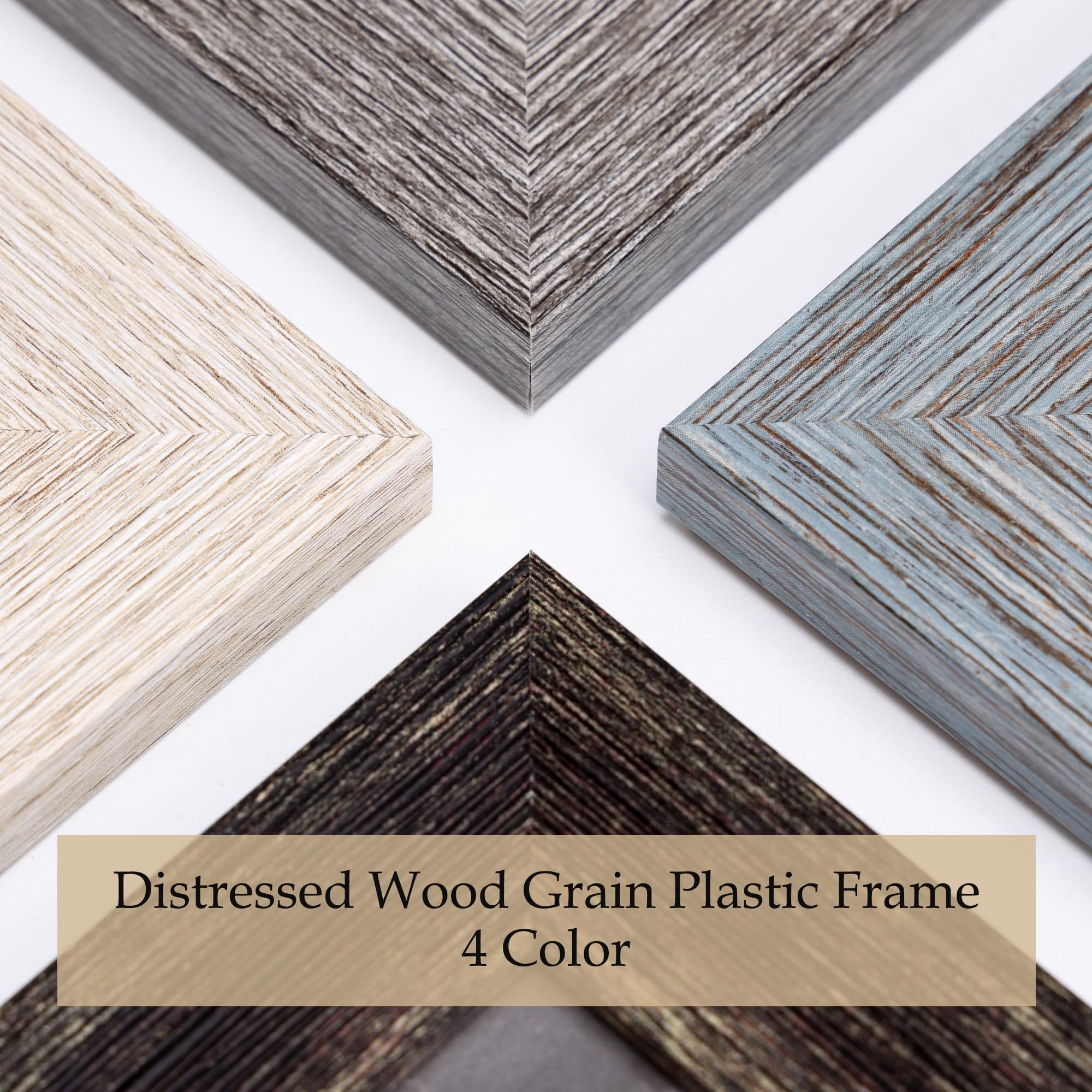 Amazon.co.jp: QUTREY 4×6インチ写真フレーム4個セット、素朴な4×6